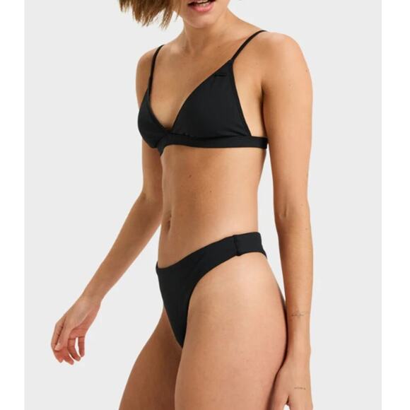 Roxy Women's Anthracite Beach Classics Fixed Tri Bikini Top Size XXL - Picture 3 of 8